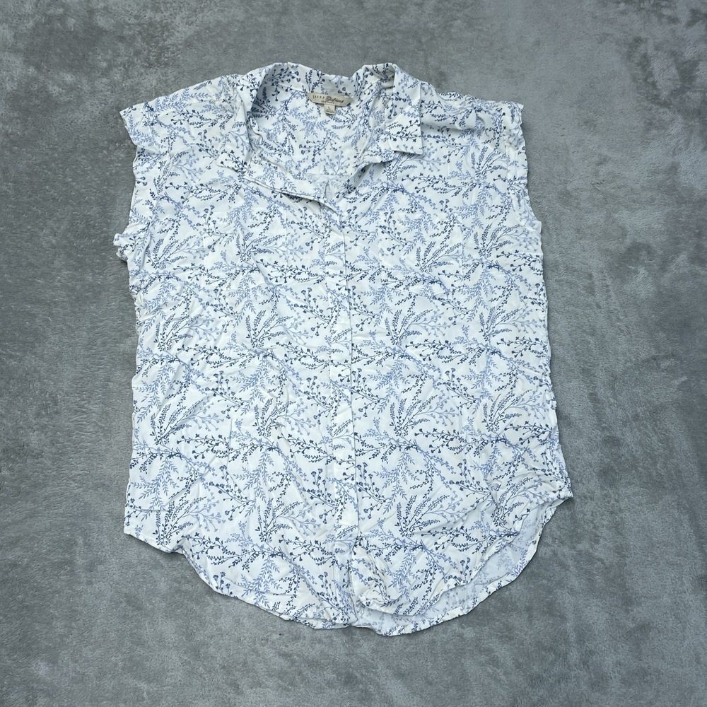 Jachs Girlfriend Women's L Blouse White Rayon d1527